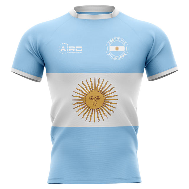 2025-2026 Argentina Flag Concept Rugby Shirt - Kids (Long Sleeve)_1
