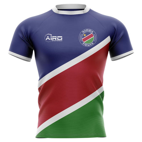 2025-2026 Namibia Flag Concept Rugby Shirt - Kids (Long Sleeve)_1