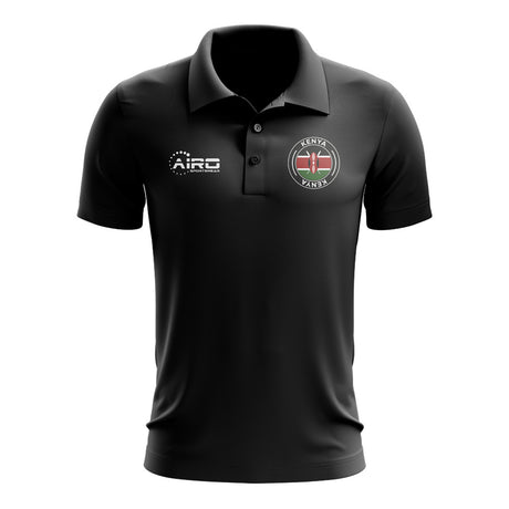 Kenya Football Polo Shirt (Black)_1