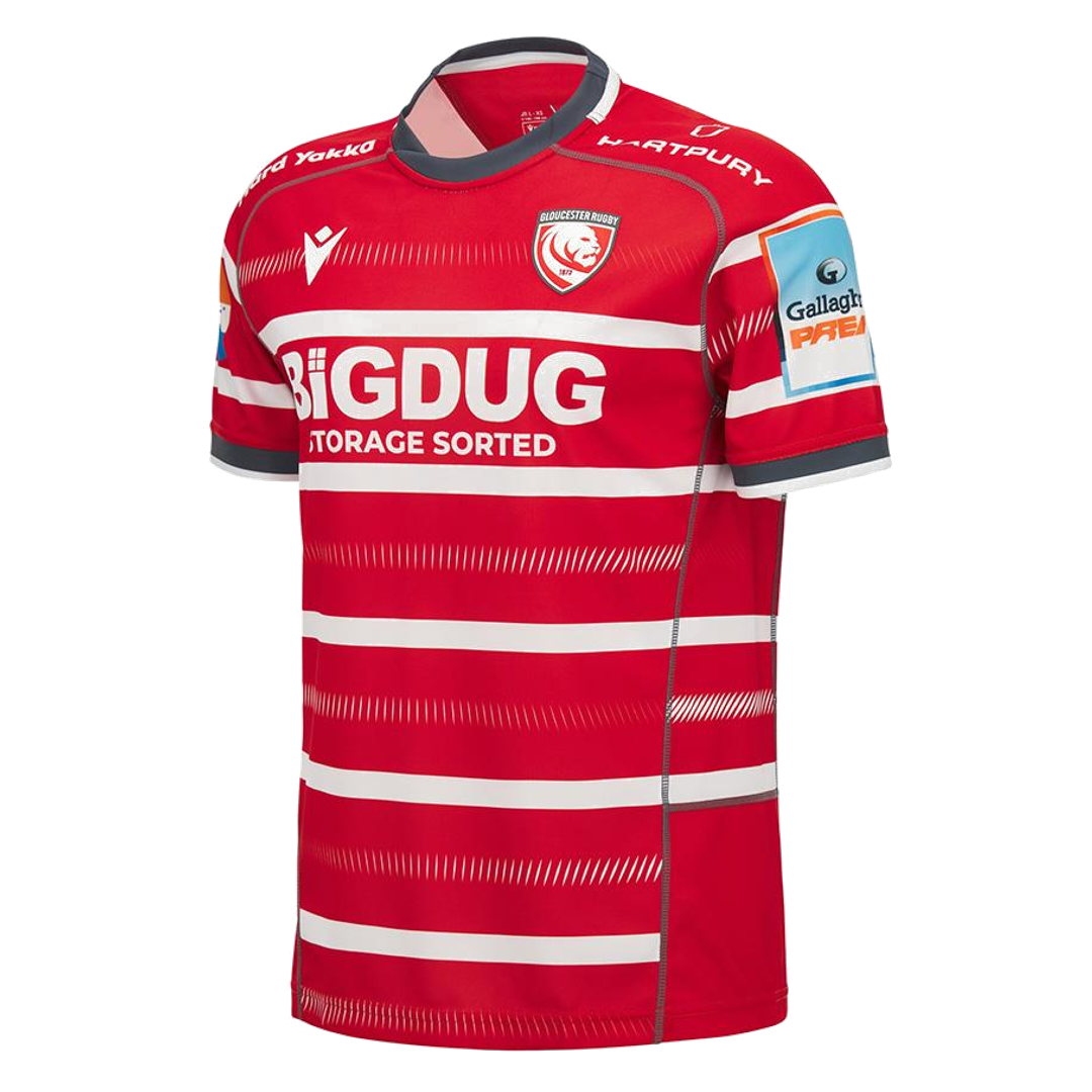 2026-2027 Gloucester Rugby Poly Home Replica Shirt - Kids (Your Name)_2