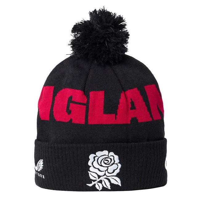 2026-2027 England Rugby Bobble Beanie (Black)_0
