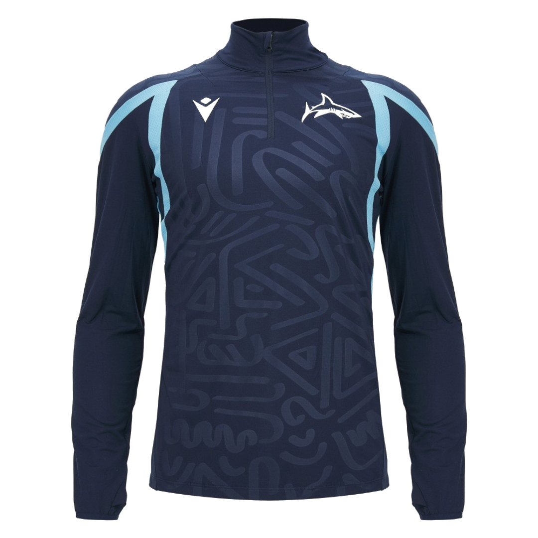 2026-2027 Sale Sharks Quarter Zip Training Top (Navy)_0