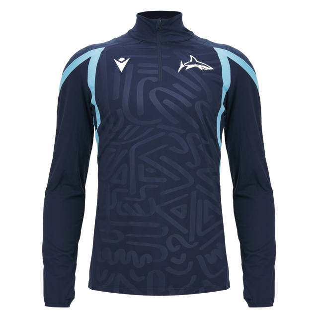 2026-2027 Sale Sharks Quarter Zip Training Top (Navy)_0