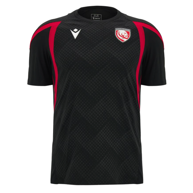 2026-2027 Gloucester Rugby Poly Training Shirt (Black)_0