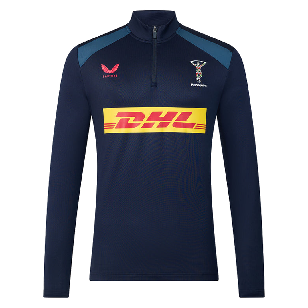2026-2027 Harlequins Training Quarter Zip Top (Navy)_0