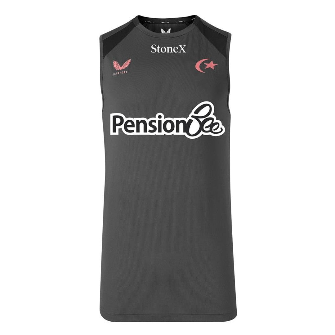 2026-2027 Saracens Rugby Training Vest (Gunmetal) (Your Name)_2