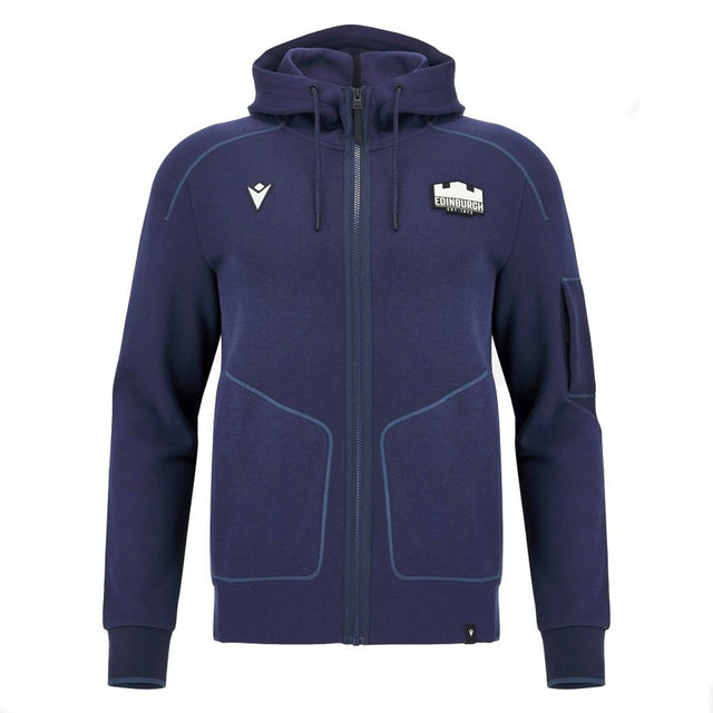 2026-2027 Edinburgh Rugby Full Zip Tech Hoodie (Navy)_0