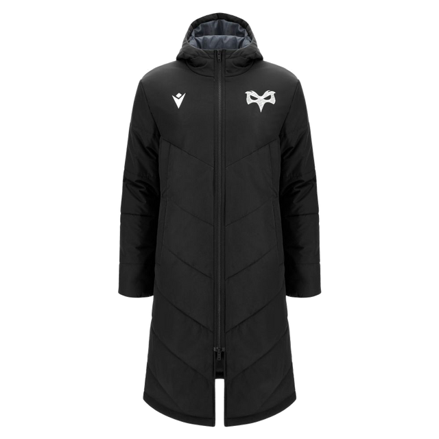 2026-2027 Ospreys Rugby Long Padded Jacket (Black)_0