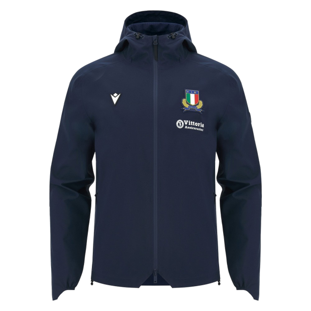 2026-2027 Italy Rugby Staff Rain Jacket (Navy)_0