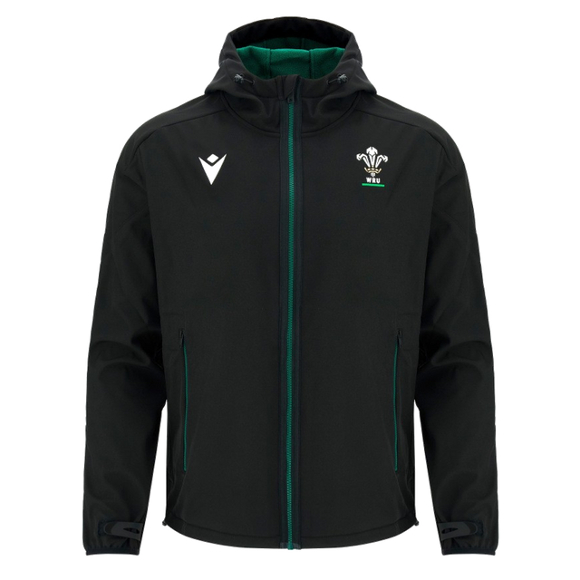 2026-2027 Wales WRU Travel Softshell Jacket (Black) - Kids_0