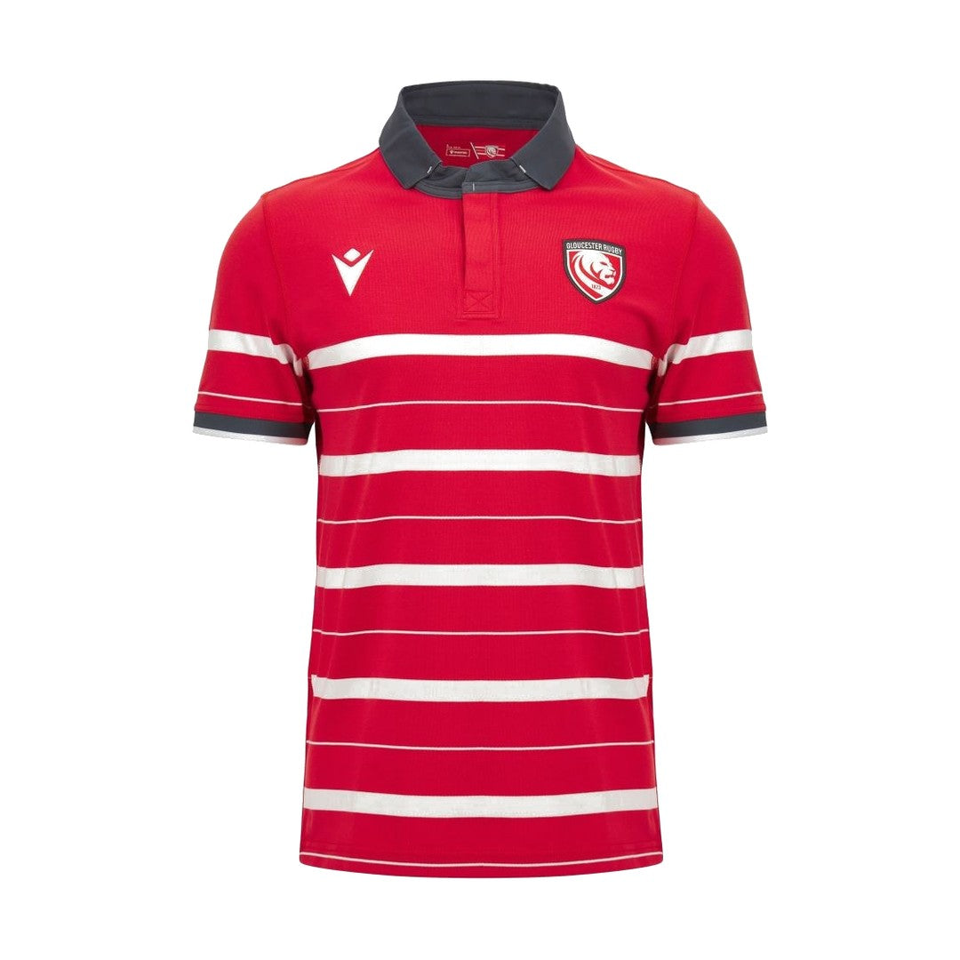 2026-2027 Gloucester Rugby Short Sleeve Cotton Replica Home Shirt (Your Name)_2
