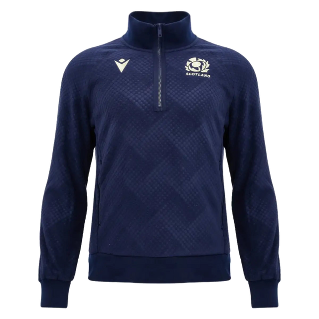 2026-2027 Scotland Rugby Quarter Zip Fleece Top (Navy)_0