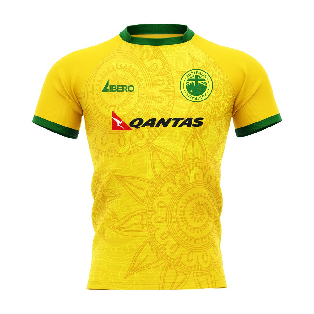  2025-2026 Wallabies Australia Home Rugby Shirt Kids Short Sleeve_1