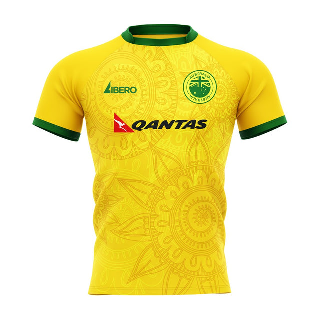  2025-2026 Wallabies Australia Home Rugby Shirt Adult Short Sleeve_1