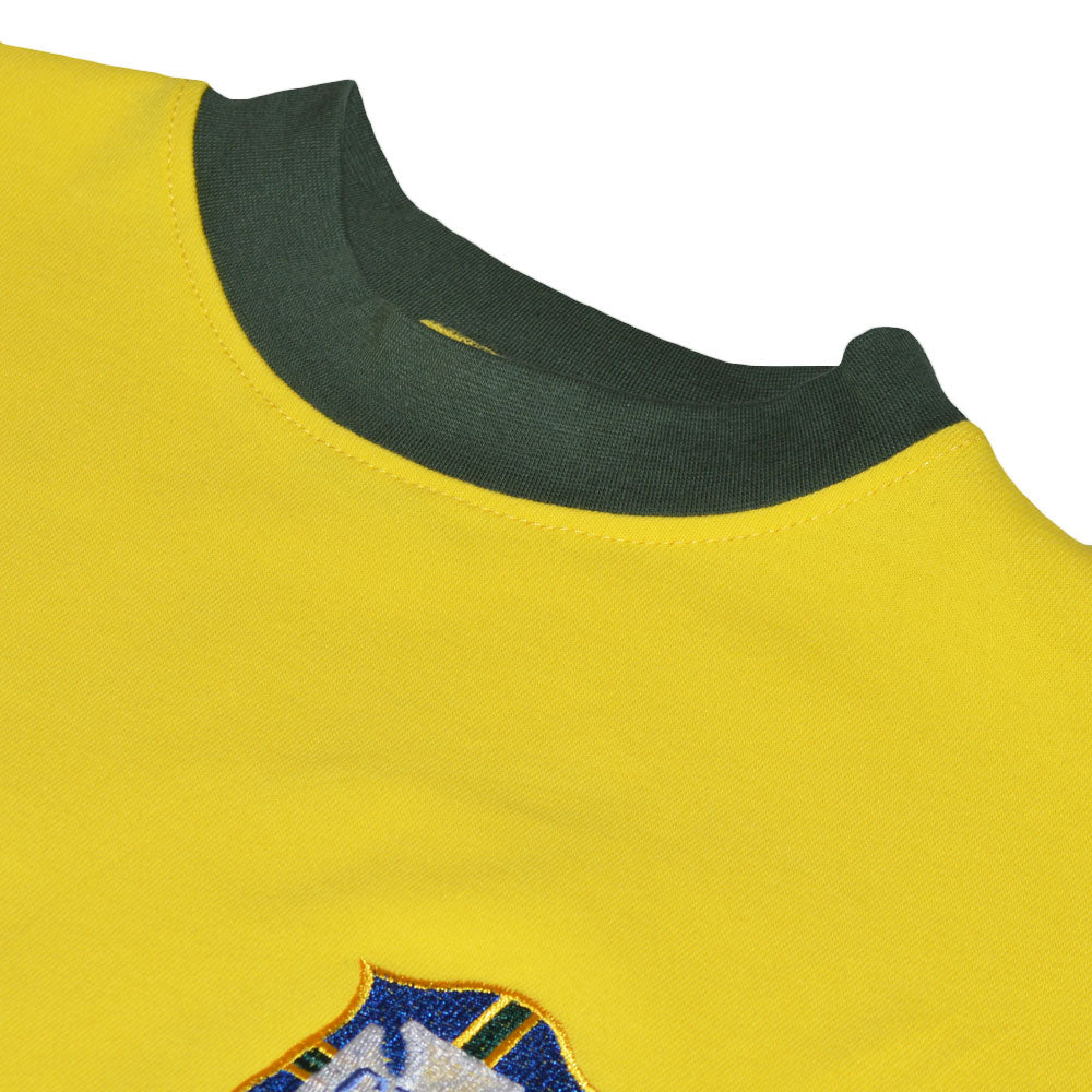 Brazil 1970 World Cup No 10 Kids Retro Football Shirt_3