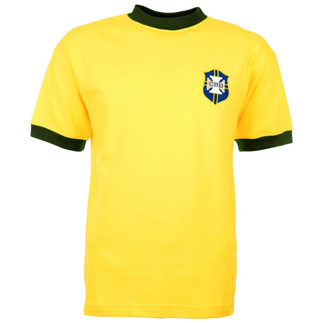Brazil 1970 World Cup No 10 Kids Retro Football Shirt_1