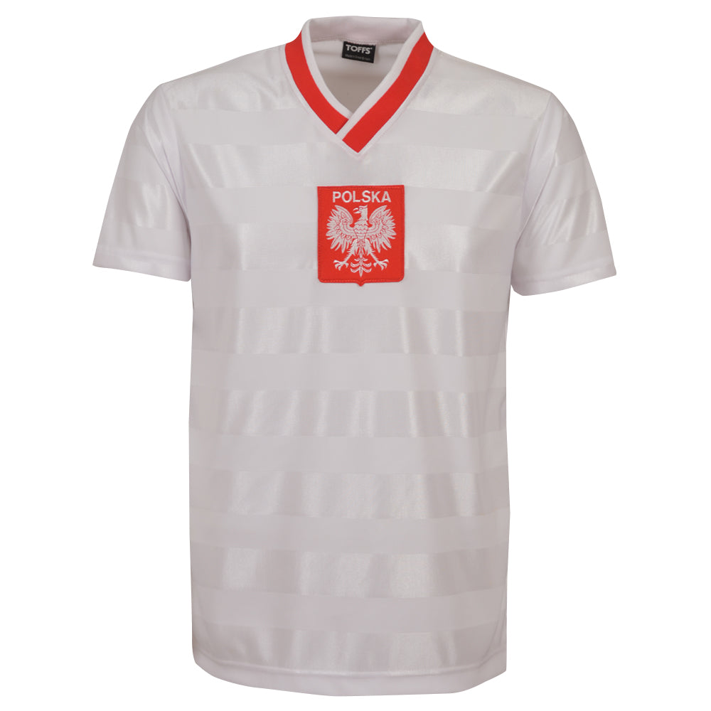Poland 1986 Away Retro Football Shirt_0