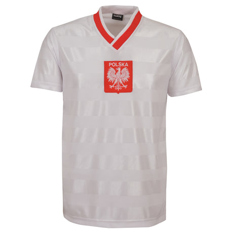 Poland 1986 Away Retro Football Shirt_0