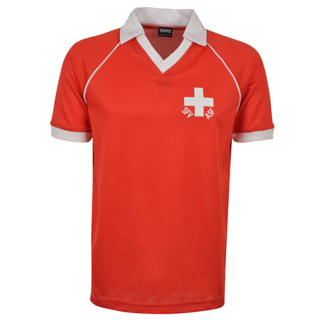 Switzerland 1980 Home Retro Football Shirt_0