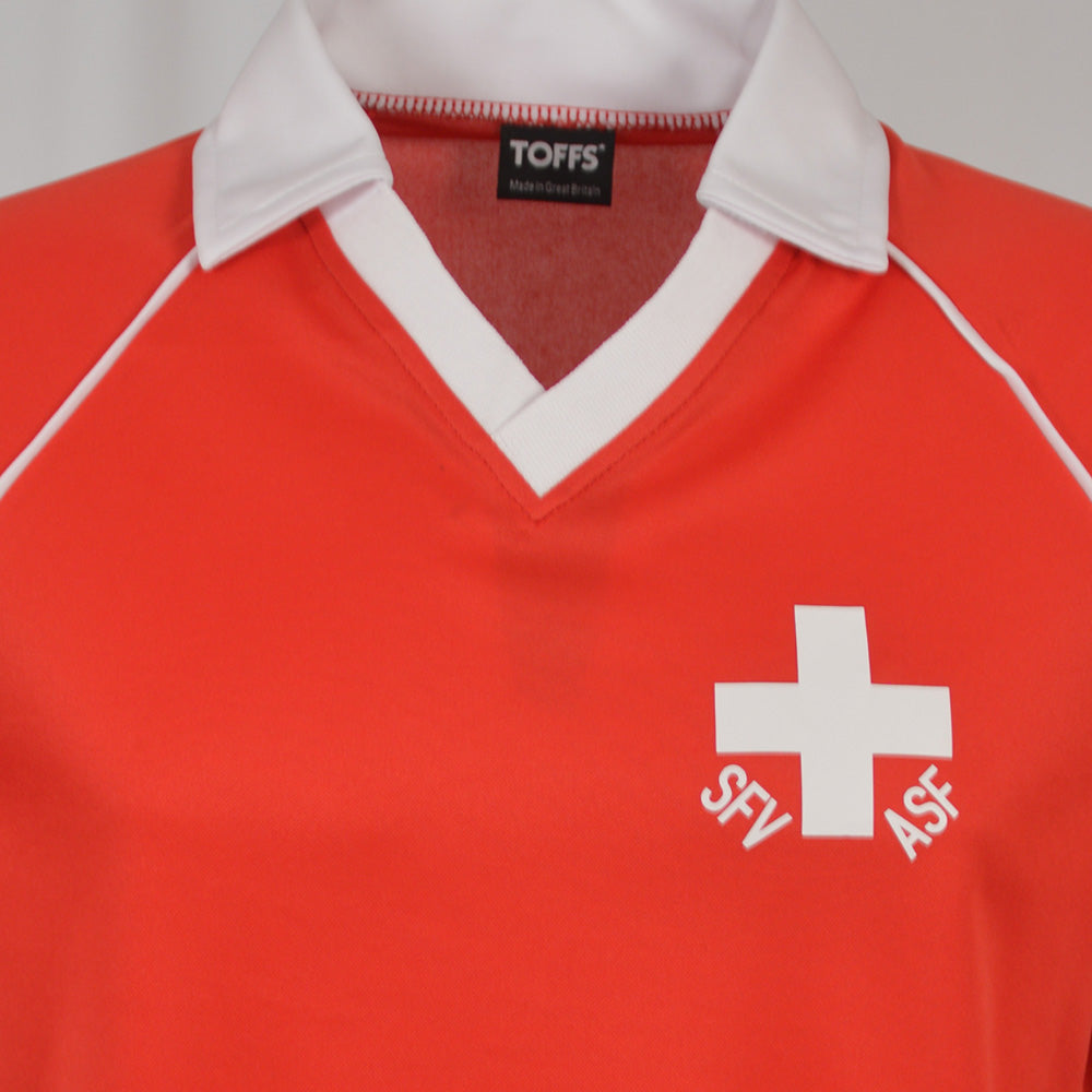 Switzerland 1980 Home Retro Football Shirt_1