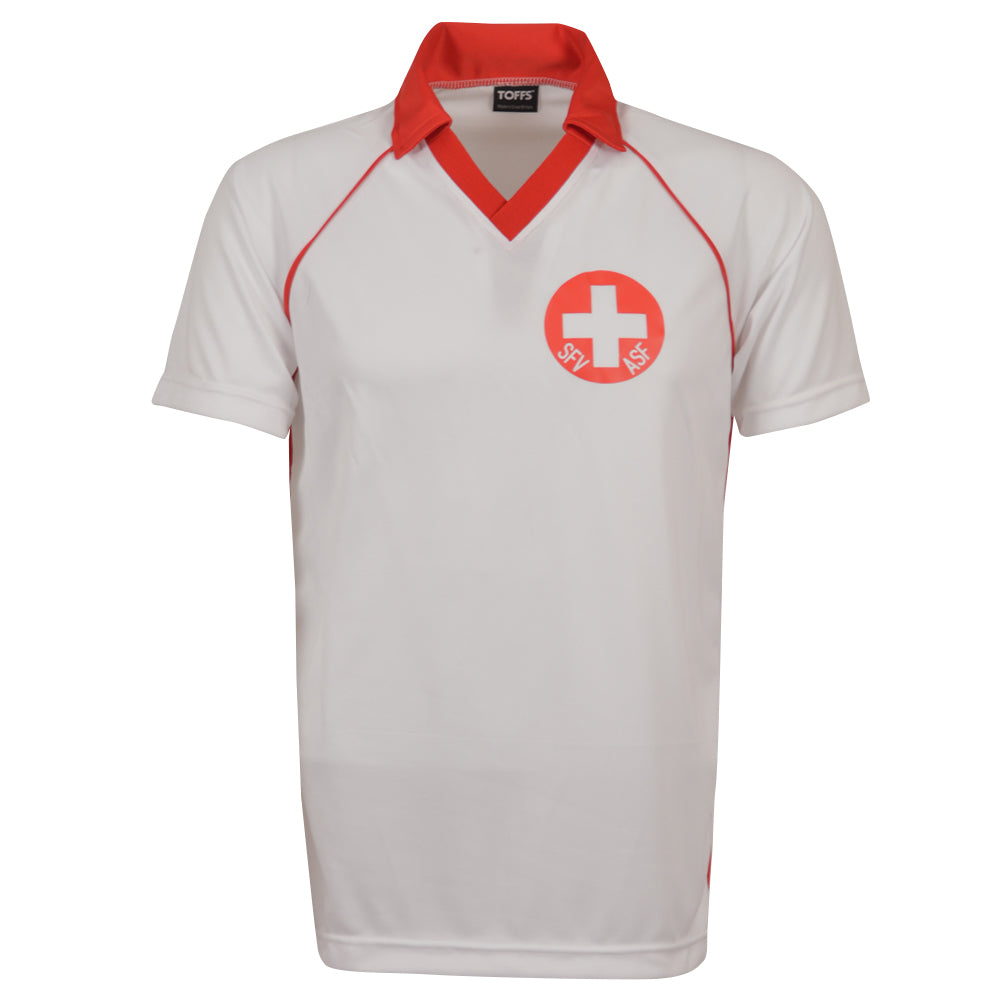 Switzerland 1980 Away Retro Football Shirt_0