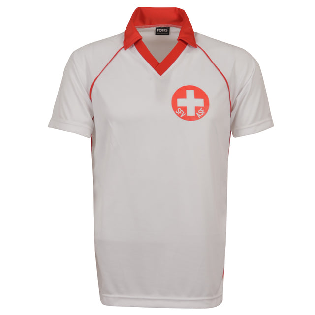 Switzerland 1980 Away Retro Football Shirt_0