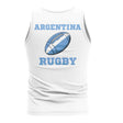 Argentina Rugby Ball Tank Top (White)_1