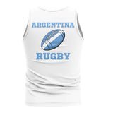 Argentina Rugby Ball Tank Top (White)_1