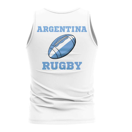 Argentina Rugby Ball Tank Top (White)_1