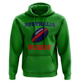 Australia Rugby Ball Hoody (Green)_1