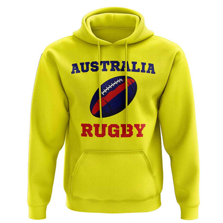 Australia Rugby Ball Hoody (Yellow)_1
