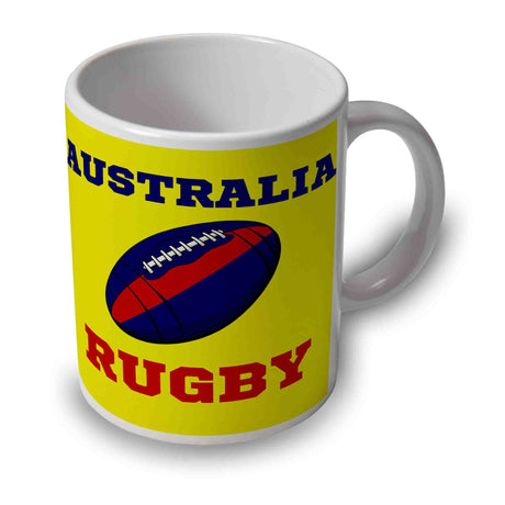Australia Rugby Ball Mug (Yellow)_1