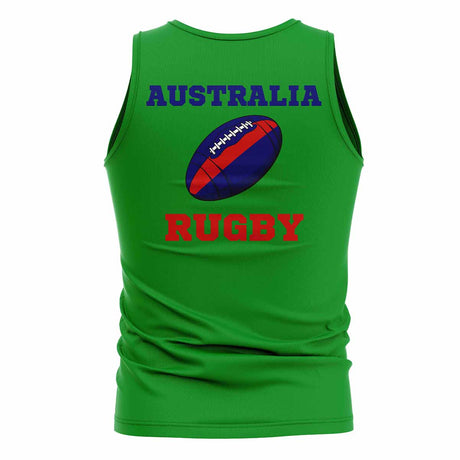 Australia Rugby Ball Tank Top (Green)_1