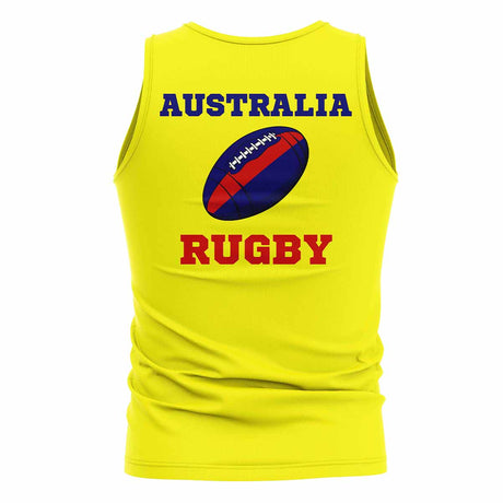 Australia Rugby Ball Tank Top (Yellow)_1