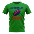 Australia  Rugby Ball T-Shirt (Green)_1