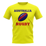 Australia  Rugby Ball T-Shirt (Yellow)_1