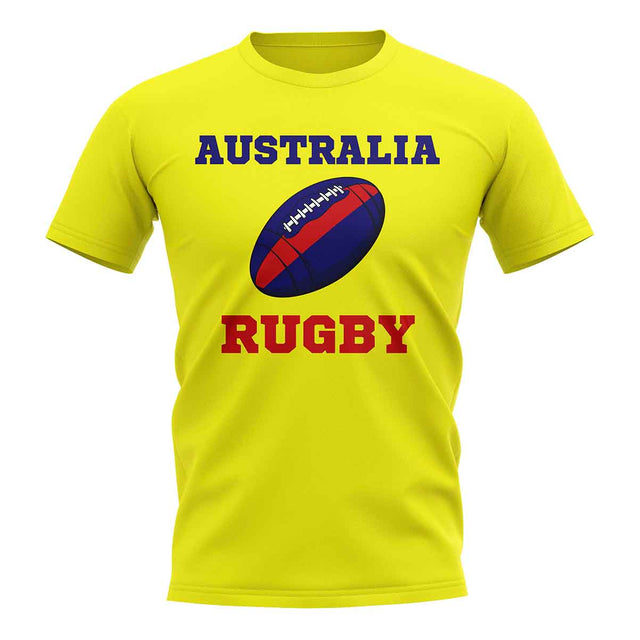 Australia  Rugby Ball T-Shirt (Yellow)_1