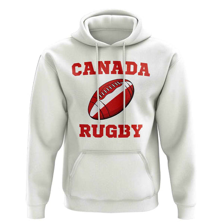 Canada Rugby Ball Hoody (White)_1