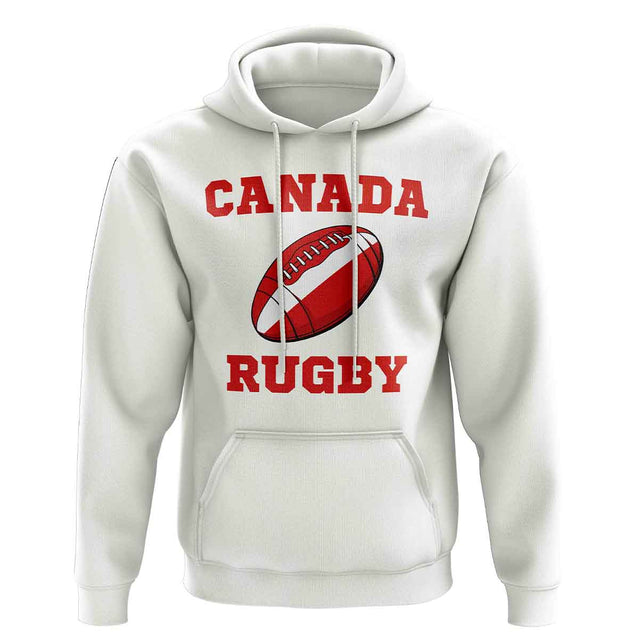 Canada Rugby Ball Hoody (White)_1