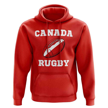 Canada Rugby Ball Hoody (Red)_1