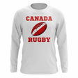 Canada Rugby Ball Long Sleeve Tee (White)_1