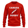 Canada Rugby Ball Sweatshirt (Red)_1