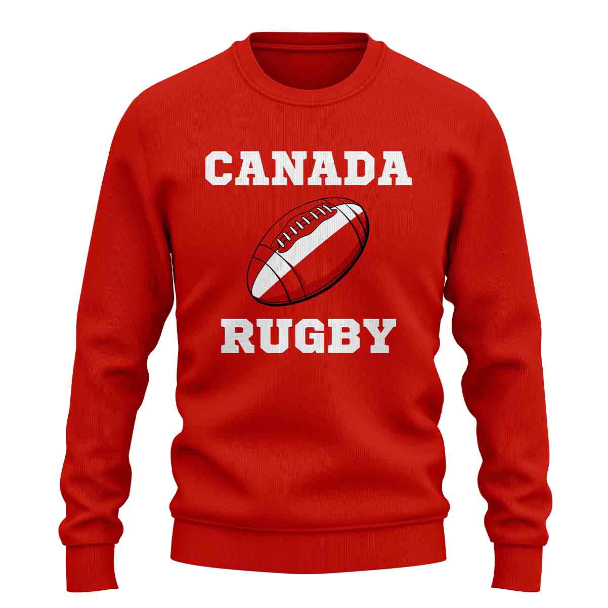 Canada Rugby Ball Sweatshirt (Red)_1