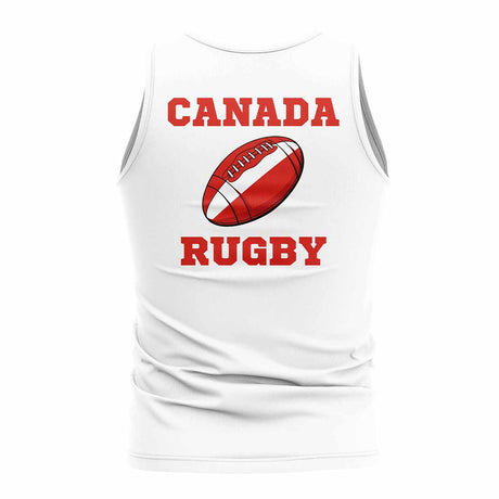 Canada Rugby Ball Tank Top (White)_1