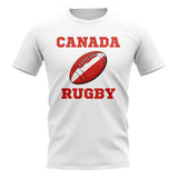 Canada Rugby Ball T-Shirt (White)_1