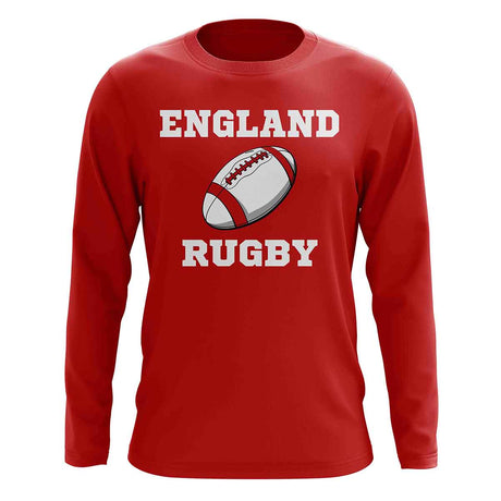 England Rugby Ball Long Sleeve Tee (Red)_1