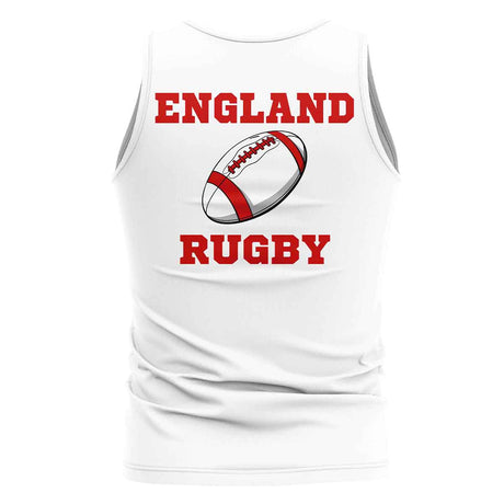 England Rugby Ball Tank Top (White)_1