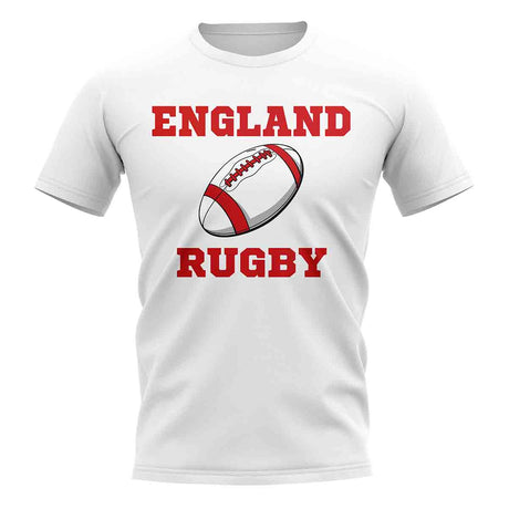 England Rugby Ball T-Shirt (White)_1