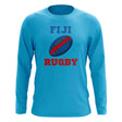 Fiji Rugby Ball Long Sleeve Tee (Aqua)_1