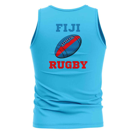 Fiji Rugby Ball Tank Top (Sapphire Blue)_0